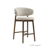 Bar Stool Minimalis Kayu Jati Solid - Gambar 2