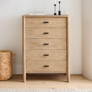 Dresser 5 Laci Kayu Jati Minimalis Simpanan Rapi & Elegan