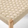 Kursi Makan Kayu Jati Dudukan Rotan Handmade - Gambar 6