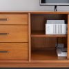 Cabinet TV Minimalis Retro Kayu Solid - Gambar 5