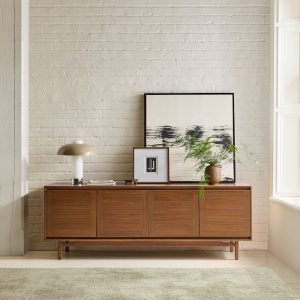 Bufet Tv Minimalis Natural Kayu Jati