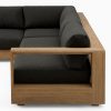 Sofa Sudut L Outdoor Kayu Jati Solid Minimalis - Gambar 6