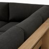 Sofa Sudut L Outdoor Kayu Jati Solid Minimalis - Gambar 8