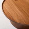 Meja Kopi Bulat (Round Coffee Table) – Kayu Jati Solid Natural, Desain Minimalis Elegan - Gambar 4