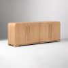 Credenza Minimalis Kayu Jati Finishing Natural - Gambar 2