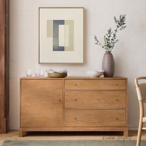 Sideboard Minimalis Kayu Jati Furniture Jepara